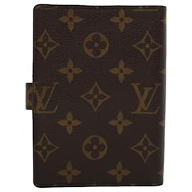 Louis Vuitton-LOUIS VUITTON Monogram Agenda PM Day Planner Cover R20005 Autenticação de LV 46294-Monograma