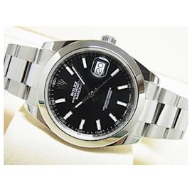 Rolex-Rolex Datejust 41 Black DIAL 126300 Genuine goods Mens-Silvery