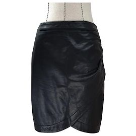 Day Birger & Mikkelsen Rock aus schwarzem Lammleder Schwarz