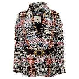 Giacca Vic multi scozzese BA&SH con cintura Multicolore