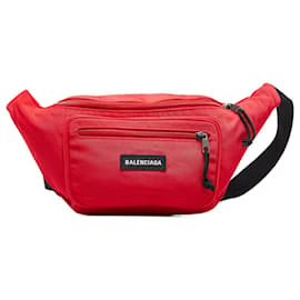 Balenciaga-Balenciaga Red Explorer Belt Bag-Red