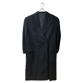 ****VALENTINO GARAVANI Cashmere Long lined Breasted Coat Black