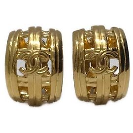 ***Boucles d'oreilles CHANEL marque coco Doré