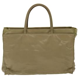 Prada-PRADA Hand Bag Nylon Khaki Auth bs6392-Khaki