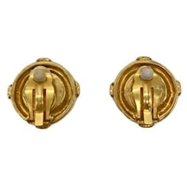 Chanel-*** CHANEL  vintage coco mark earrings-Golden
