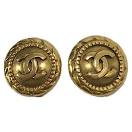 Chanel-***Pendientes marca coco CHANEL-Dorado