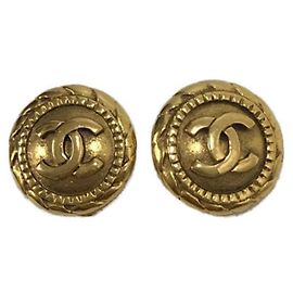 ***CHANEL Coco Mark Ohrringe Golden