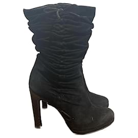 Gucci-GUCCI  Ankle boots T.EU 35.5 Suede-Black