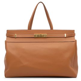 Saint Laurent Cabas Manhattan en cuir marron Marron