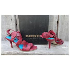 Diesel-sandales Diesel p 36-Rouge