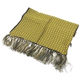 **Gianni Versace Sciarpa Seta Gialla Giallo