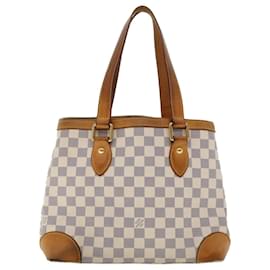 Louis Vuitton-LOUIS VUITTON Damier Azur Hampstead MM Tote Bag N51206 LV Auth am4624-Other