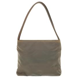 Prada-PRADA Shoulder Bag Nylon Gray Auth bs6399-Grey