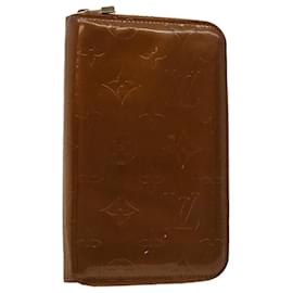 Louis Vuitton-LOUIS VUITTON Monogram Vernis Eldridge Long Wallet Bronze M91127 LV Auth 46300-Bronze