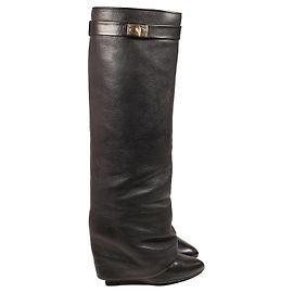 Incroyables bottes Givenchy Shark Lock Noir
