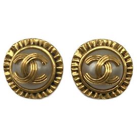 ***Pendientes marca coco CHANEL Dorado