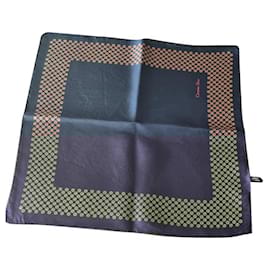 Christian Dior-lenço C.DIOR Vintage nunca usado-Azul escuro