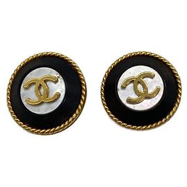 ***Orecchini CHANEL con marchio cocco D'oro