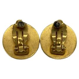 Chanel-***CHANEL  coco mark earrings-Golden