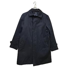 Loro Piana-*** LORO PIANA  Stainless steel collar coat with liner-Navy blue
