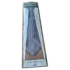 Autre Marque SULKA Silk Tie Grey Grey