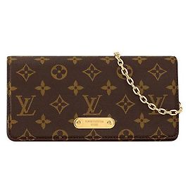 Louis Vuitton Portafoglio LV Lily con catena Marrone