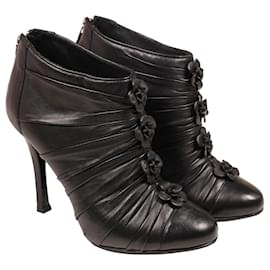 Chanel-Amazing Chanel Camelia Ankle Boots-Black