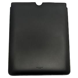 Givenchy-NEW GIVENCHY POUCH CASE FOR IPAD TABLET IN BLACK LEATHER BLACK LEATHER CASE-Black