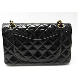Chanel-VINTAGE CHANEL TIMELESS CLASSIC MEDIUM HANDBAG WITH QUILTED CROSSBODY-Black