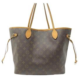 Louis Vuitton-SAC A MAIN LOUIS VUITTON NEVERFULL MM M41177EN TOILE MONOGRAM HAND BAG-Marron