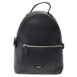 NEW LANCEL NINON A BACKPACK12093 IN GRAINED LEATHER NEW LEATHER BACKPACK BAG Black