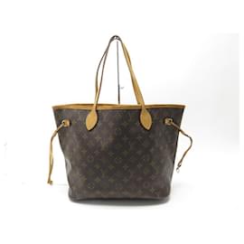 Louis Vuitton-SAC A MAIN LOUIS VUITTON NEVERFULL MM CABAS TOILE MONOGRAM M40995 HAND BAG-Marron