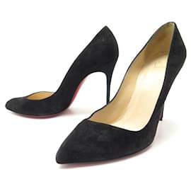 Christian Louboutin-CHRISTIAN LOUBOUTIN SHOES PIGALLE SUEDE PUMPS 41 SHOES PUMPS-Black