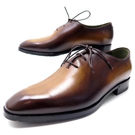NUOVE SCARPE BROGUE BERLUTI ALESSANDRO 3779 Richelieu 37.5 pelle marrone Marrone