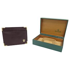 Rolex-NEW VINTAGE ROLEX WATCH BOX 68.00.08 GMT MASTER + WATCH BOX CARD HOLDER-Green