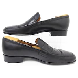 JM Weston-JM WESTON SHOES WOOLTON MOCCASINS 474 9.5D 43.5 SHOES + SHOES-Black