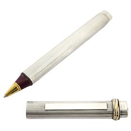 PENNA A SFERA VINTAGE MUST DE CARTIER TRINITY PIASTRA ARGENTO 3 PENNA A SFERA ORS Argento
