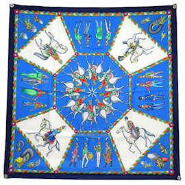 Hermès-NEW VINTAGE HERMES SCARF THE RUSSIAN IMPERIAL ARMY OF 1816 a 1916 Carré-Blue