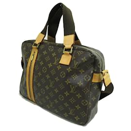 Louis Vuitton-Bolso de negocios de lona Louis Vuitton Monogram Sac Bosphore M40043 En muy buenas condiciones-Castaño