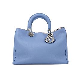 Einkaufstasche aus Diorissimo-Leder Blau