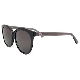 Gucci-Gucci GG0081sk 002 gafas de sol unisex con estilo-Negro