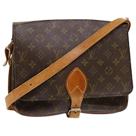 Louis Vuitton-LOUIS VUITTON Monogram Cartouchiere GM Shoulder Bag Vintage M51252 Auth rd5392-Monogram