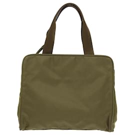Prada-PRADA Hand Bag Nylon Khaki Auth ep918-Khaki