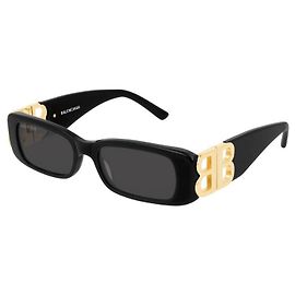 BALENCIAGA UNISEX BB SUNGLASSES0096S Black Gold hardware