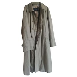 Impermeabile Burberry London Beige in Cotone Beige