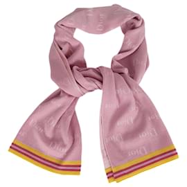 Dior-Dior women's scarf in wool blend-Pink