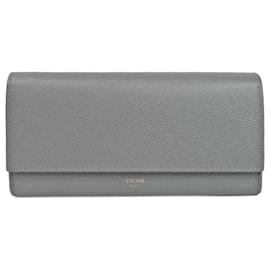 Céline-Céline Large Flap Wallet-Brown