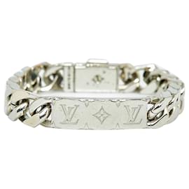 Louis Vuitton Silver Sweet Monogram Charm Bracelet Silvery White