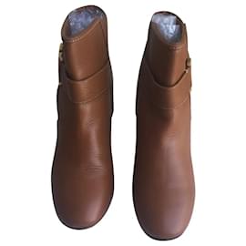Chloé-botas de tornozelo-Caramelo