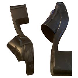 Gucci Mules Black Rubber Size 35 Black